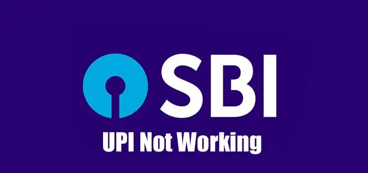 SBI-UPI-Not-Working